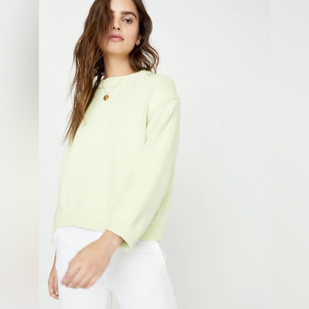 Brochu walker pismo cotton chunky sweater nwot